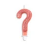 Kaars ? Jaar Rose Goud Glitter 7cm