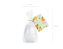 Kaars Paasei Wit 10cm -Feestspullen Winkel kaars paasei wit 10cm 5