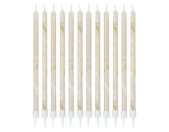 Kaarsen Marmer 18cm 12st