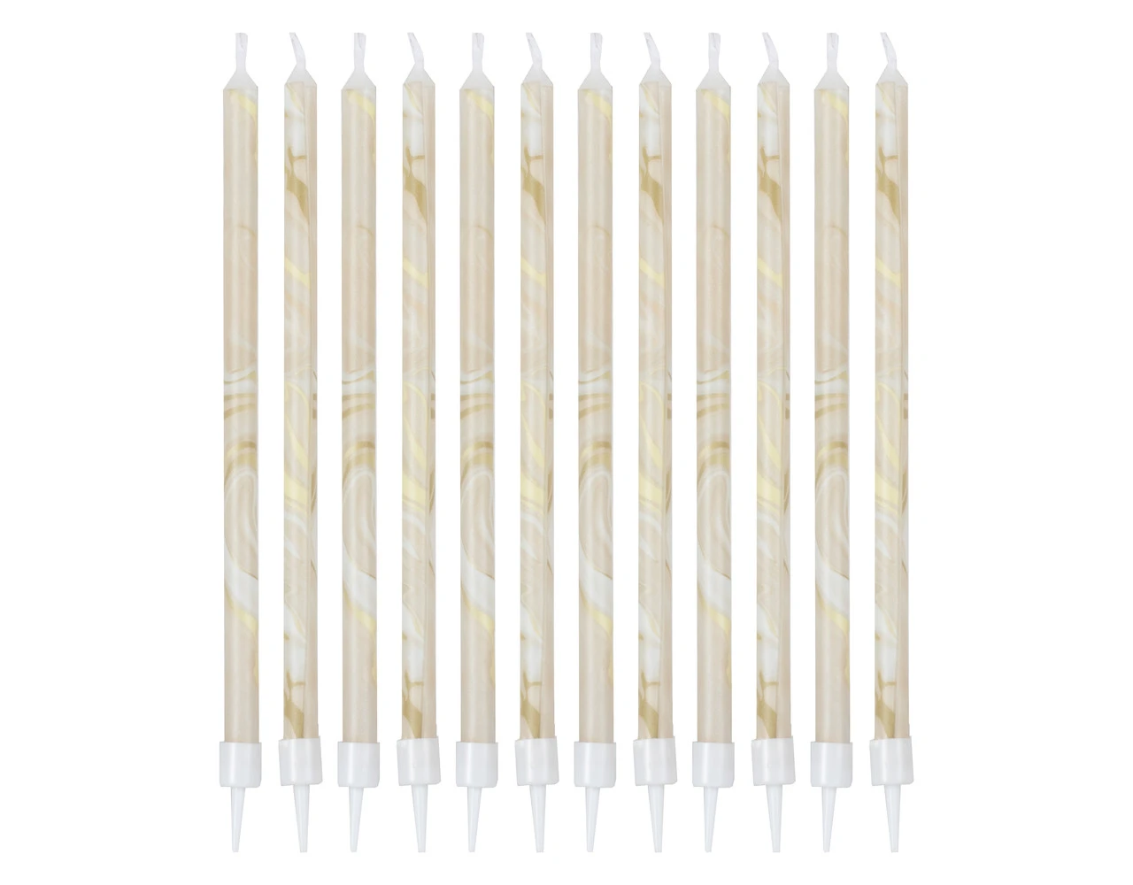Kaarsen Marmer 18cm 12st 1 Kaarsen Marmer 18cm 12st