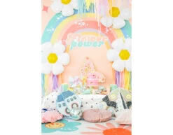 Kaarsen Regenboog En Bloem 3,5cm 5st -Feestspullen Winkel kaarsen regenboog en bloem 35cm 5st 1