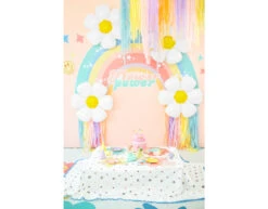 Kaarsen Regenboog En Bloem 3,5cm 5st -Feestspullen Winkel kaarsen regenboog en bloem 35cm 5st 2