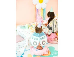 Kaarsen Regenboog En Bloem 3,5cm 5st -Feestspullen Winkel kaarsen regenboog en bloem 35cm 5st 3