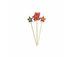 Kaarsen Set 8 Jaar Sterren 26cm 3st