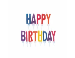 Kaarsen Set Happy Birthday 6,4cm 13 Delig