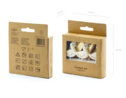 Kaarsen Zwaan 4cm 6st -Feestspullen Winkel kaarsen zwaan 4cm 6st 2