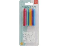 Kaarsjes Gekleurd 6cm -Feestspullen Winkel kaarsjes gekleurd 6cm 2