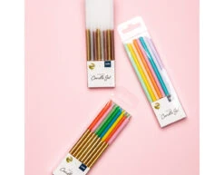 Kaarsjes Metallic Dip 10cm -Feestspullen Winkel kaarsjes metallic dip 10cm 3