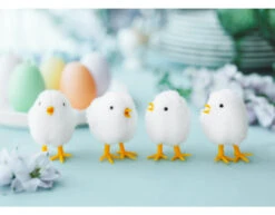 Kaarsjes Paaseieren 7cm 6st -Feestspullen Winkel kaarsjes paaseieren 7cm 6st 3