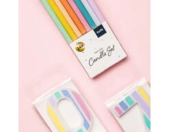 Kaarsjes Pastel 10cm 13 Kaarsjes Pastel 10cm -Feestspullen Winkel kaarsjes pastel 10cm 6