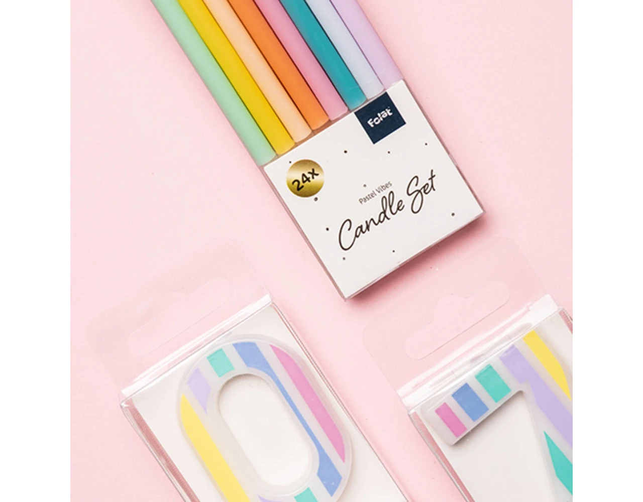 Kaarsjes Pastel 10cm 7 Kaarsjes Pastel 10cm - Afbeelding 7