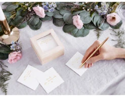 Kaartendoosje Bruiloft 9,5cm -Feestspullen Winkel kaartendoosje bruiloft 95cm 2