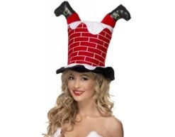 Kerstmuts Kerstman Schoorsteen