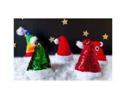 Kerstmuts Regenboog -Feestspullen Winkel kerstmuts regenboog 3