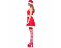 Kerstvrouw Jurkje Rood -Feestspullen Winkel kerstvrouw jurkje rood 2