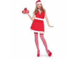 Kerstvrouw Jurkje Rood