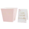 Late Night Snack Bar Kit With White Chalkboard, Pink Chalk And Gold Foiled Snack Boxes