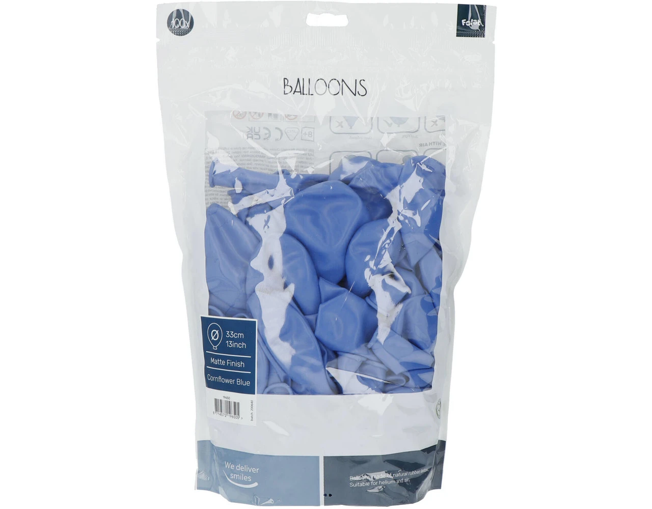 Lavendel Ballonnen Cornflower Blue 33cm 100st 2 Lavendel Ballonnen Cornflower Blue 33cm 100st - Afbeelding 2