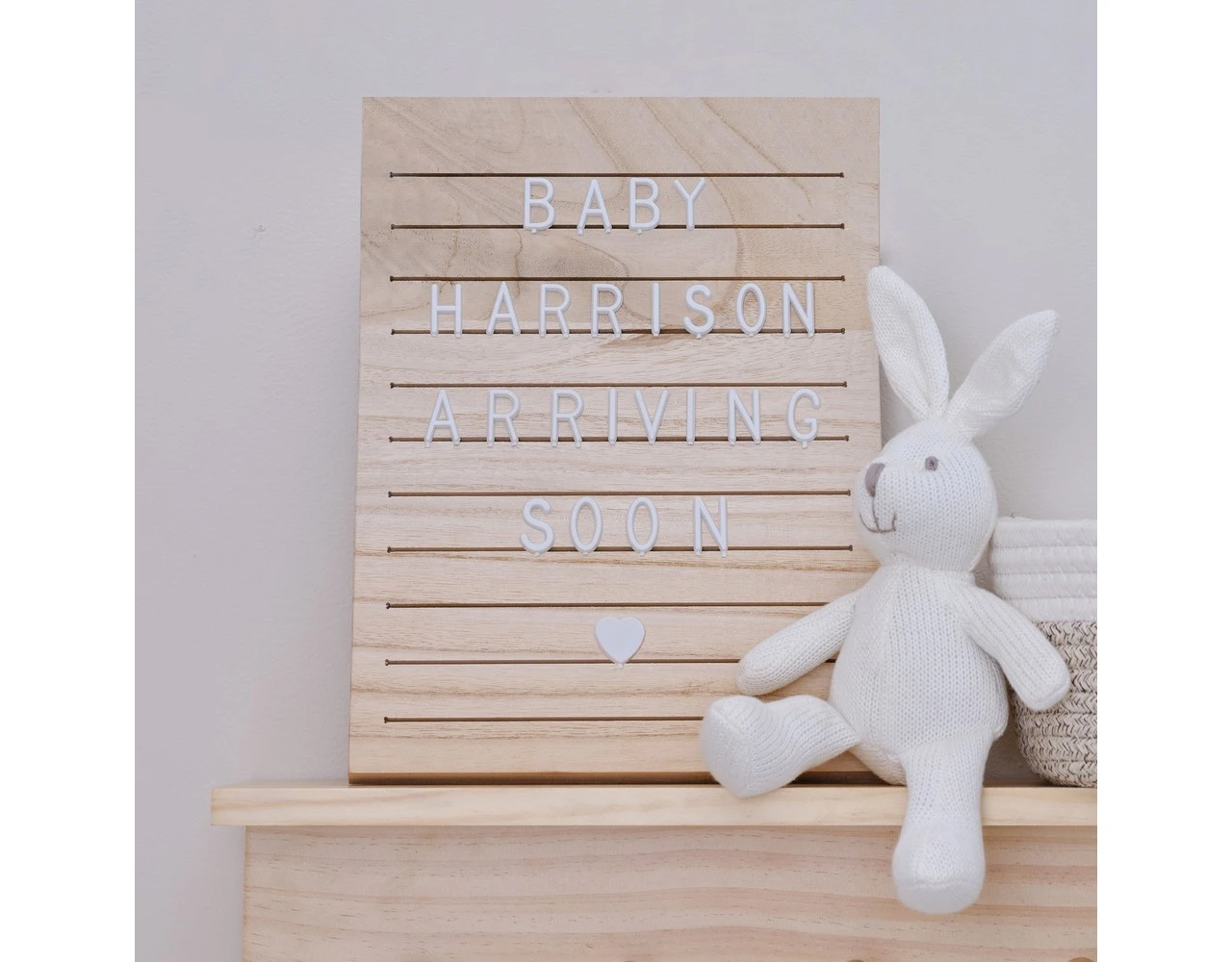 Letter Board Arch With White Letters Wooden 2 Letter Board Arch With White Letters Wooden - Afbeelding 2