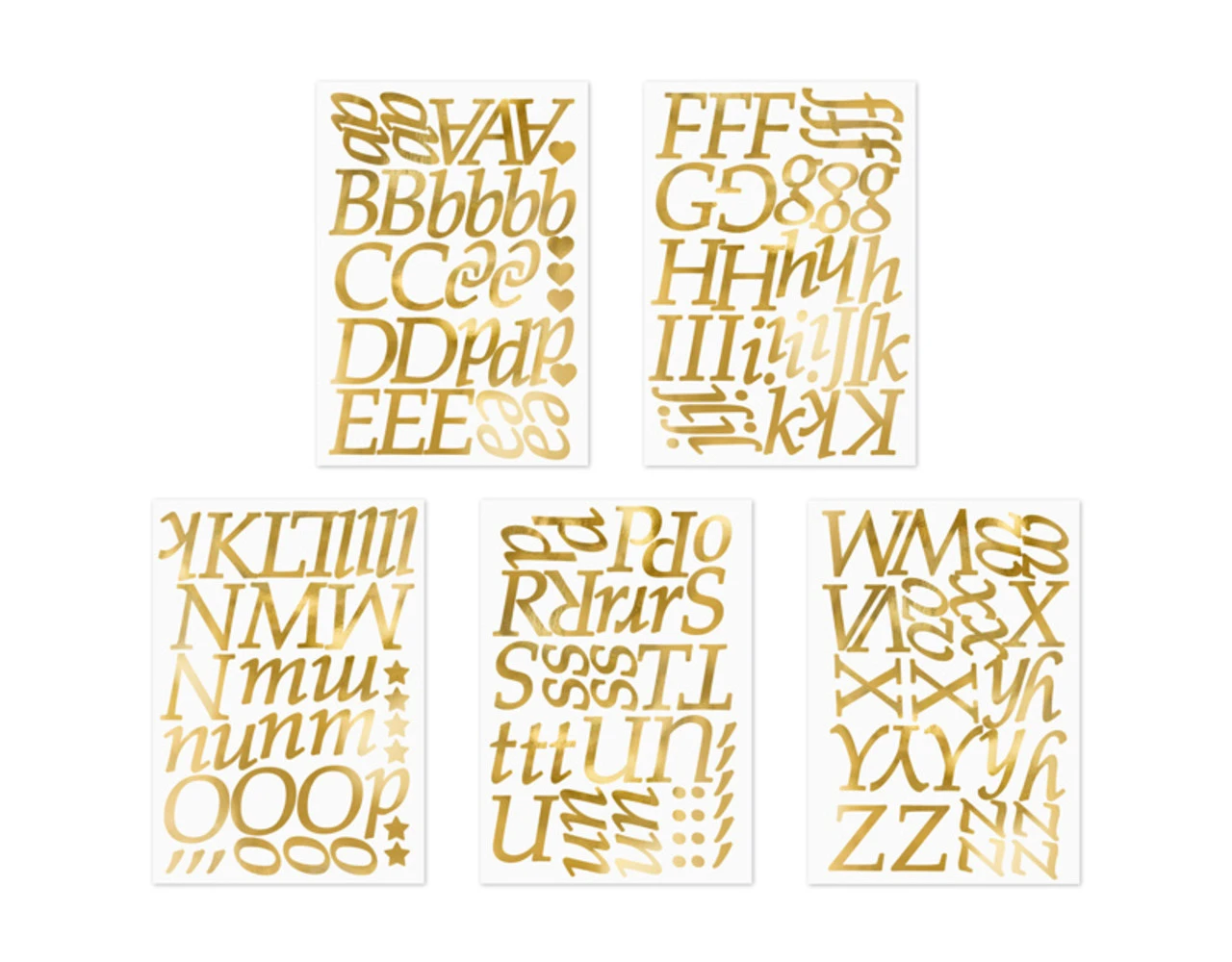 Letter Stickers Goud 3 Letter Stickers Goud - Afbeelding 3