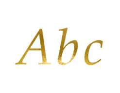 Letter Stickers Goud