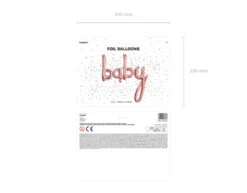 Letterballon Set Baby Rose Goud Leeg 75,5cm -Feestspullen Winkel letterballon set baby rose goud leeg 755cm 4