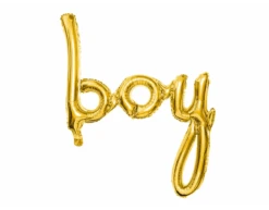 Letterballon Set Boy Rose Goud Leeg 74cm