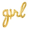 Letterballon Set Girl Goud Leeg 77cm