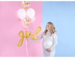 Letterballon Set Girl Goud Leeg 77cm -Feestspullen Winkel letterballon set girl goud leeg 77cm 3