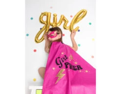 Letterballon Set Girl Goud Leeg 77cm -Feestspullen Winkel letterballon set girl goud leeg 77cm 4