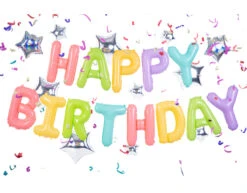 Letterballon Set Happy Birthday Pastel Mix Leeg 3,95m -Feestspullen Winkel letterballon set happy birthday pastel mix leeg 39 2