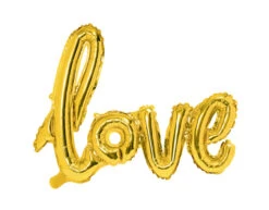 Letterballon Set Love Goud Leeg 73cm