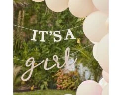 Letterslinger It'S A Girl 50cm -Feestspullen Winkel letterslinger its a girl 50cm 2