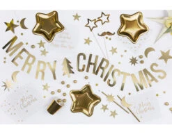 Letterslinger Merry Christmas 1,5m -Feestspullen Winkel letterslinger merry christmas 15m 2