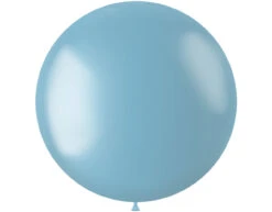 Lichtblauwe Ballon Metallic Sky Blue 80cm