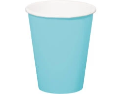 Lichtblauwe Bekers Karton 350ml 8st