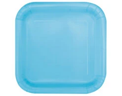 Lichtblauwe Borden Vierkant 17,5cm 16st