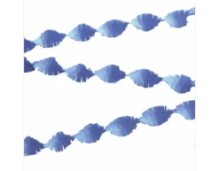 Lichtblauwe Slingers Crepe 24m