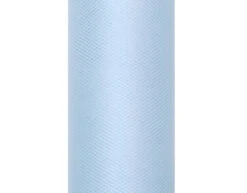Lichtblauwe Tule Rol 15cm 9m