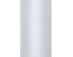 Lichtgrijze Tule Rol 15cm 9m