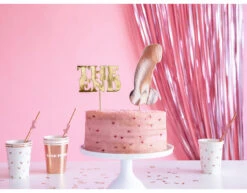 Lichtroze Deurgordijn 2,5m -Feestspullen Winkel lichtroze deurgordijn 25m 2