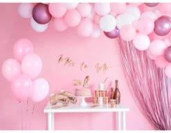 Lichtroze Deurgordijn 2,5m -Feestspullen Winkel lichtroze deurgordijn 25m 3