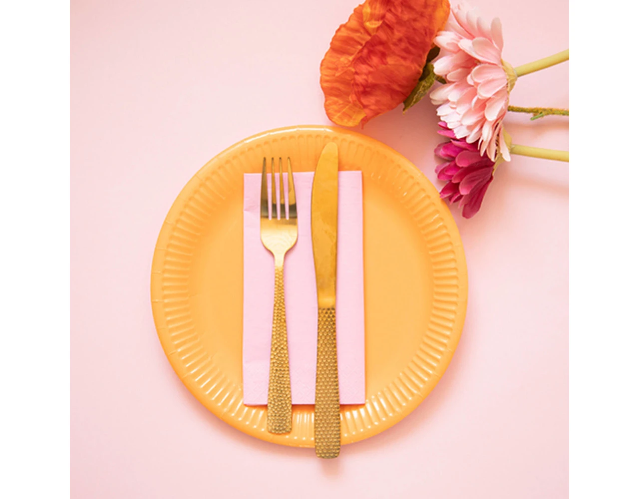 Lichtroze Servetten 3 Laags 33cm 20st 2 Lichtroze Servetten 3 Laags 33cm 20st - Afbeelding 2