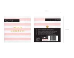 Lichtroze Servetten Hello Gorgeous 33cm 20st -Feestspullen Winkel lichtroze servetten hello gorgeous 33cm 20st 6