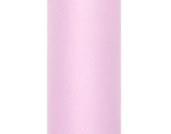 Lichtroze Tule Rol 15cm 9m