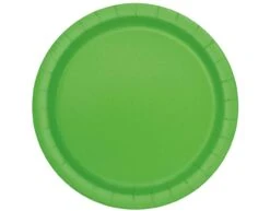 Lime Groene Borden Rond 23cm 16st