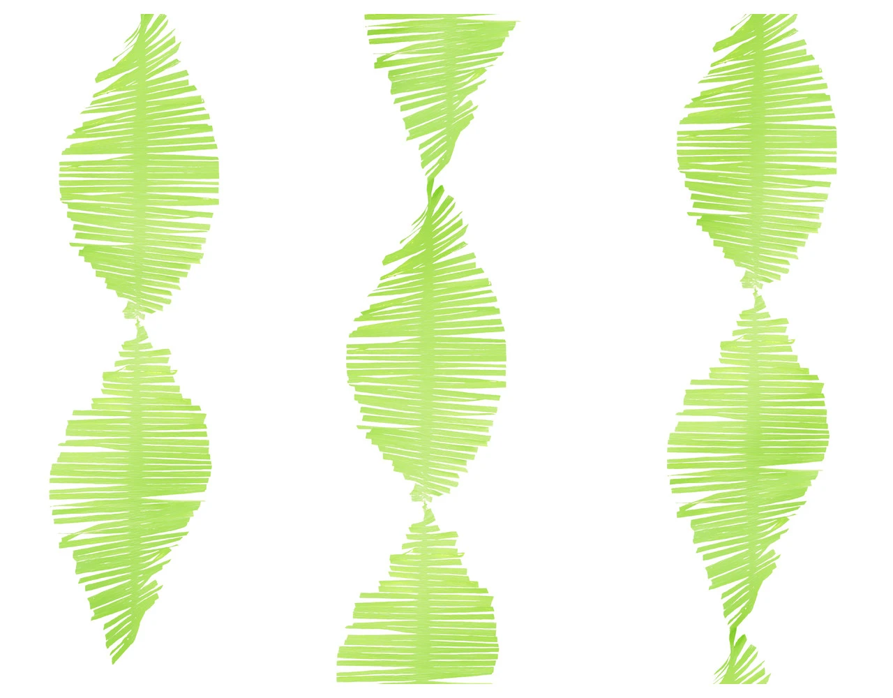 Lime Groene Slinger Crepe Franje 3m 2 Lime Groene Slinger Crepe Franje 3m - Afbeelding 2