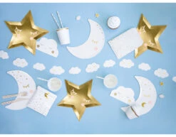 Little Star Star Borden Goud 27cm 6st -Feestspullen Winkel little star star borden goud 27cm 6st 3