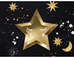 Little Star Star Borden Goud 27cm 6st -Feestspullen Winkel little star star borden goud 27cm 6st 8