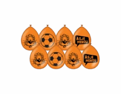Loeki De Leeuw Ballonnen Oranje 30cm 8st